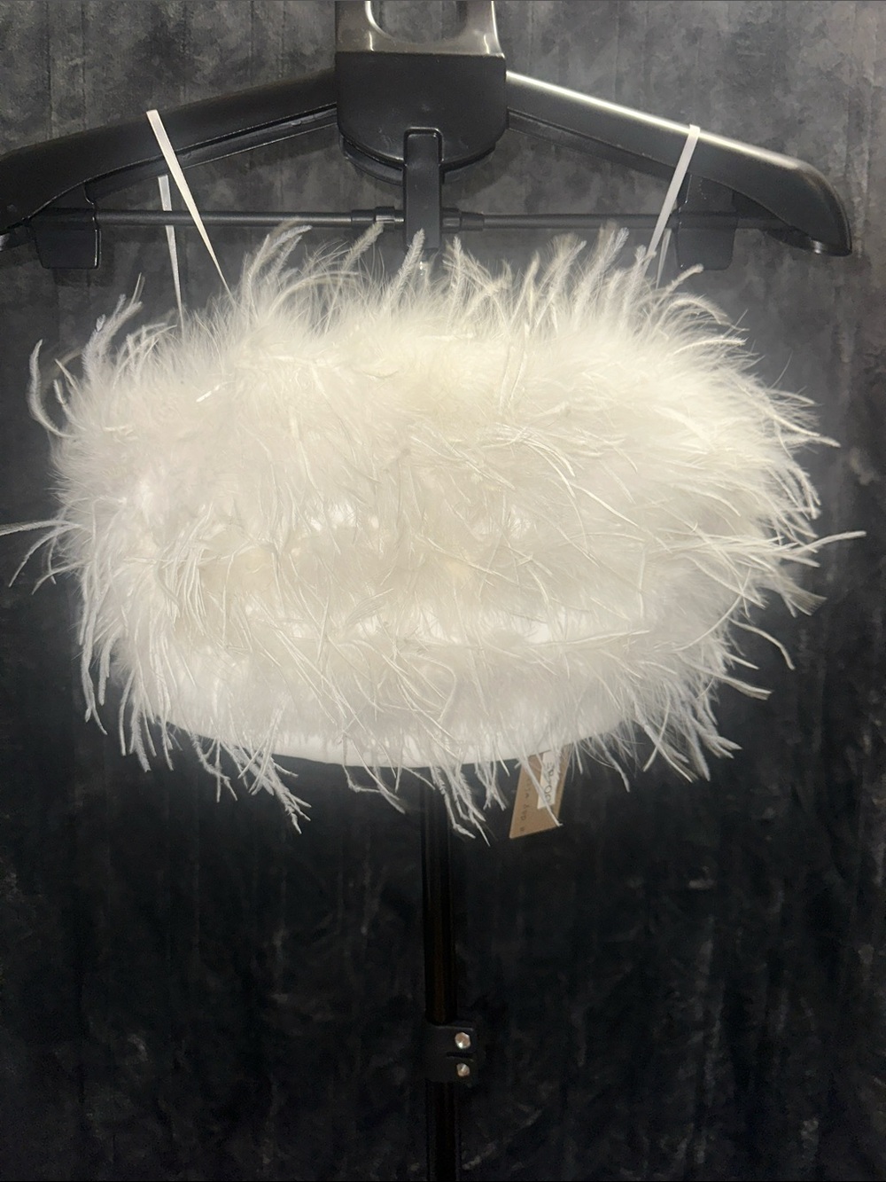 DO+BE White Feather Bandeau with Thin Straps